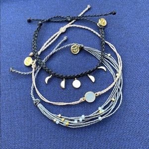 Set of 3 Pura Vida lunar bracelets EUC